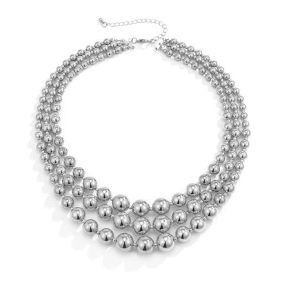 Multi-Layered Bead Necklace
