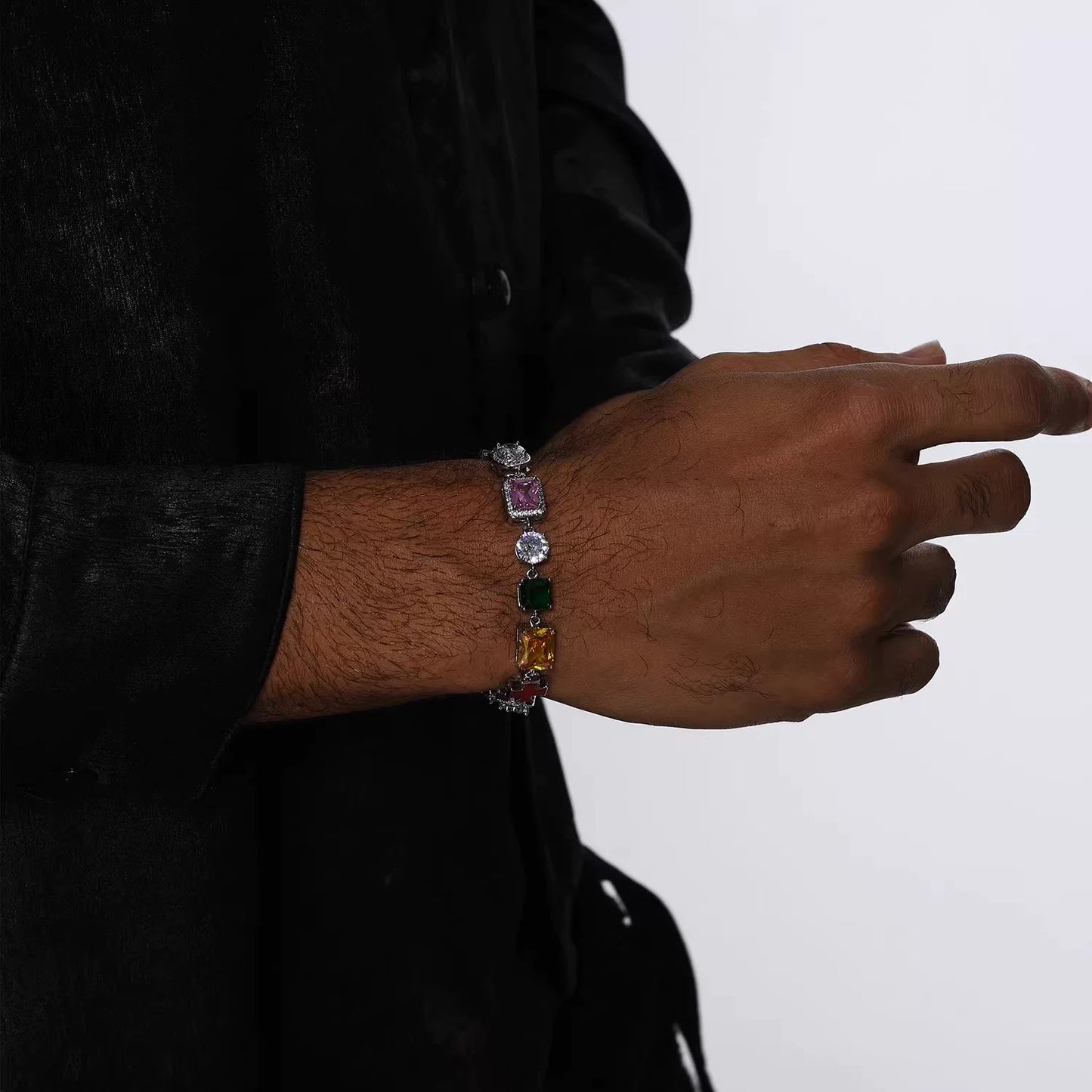 Dopamine Colored Zircon Bracelet