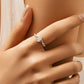 Crown Sterling Silver Moissanite Ring