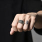 Vintage Open Silver Cross Ring