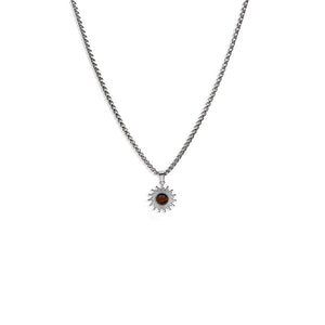 Sunflower Cat's Eye Pendant Necklace
