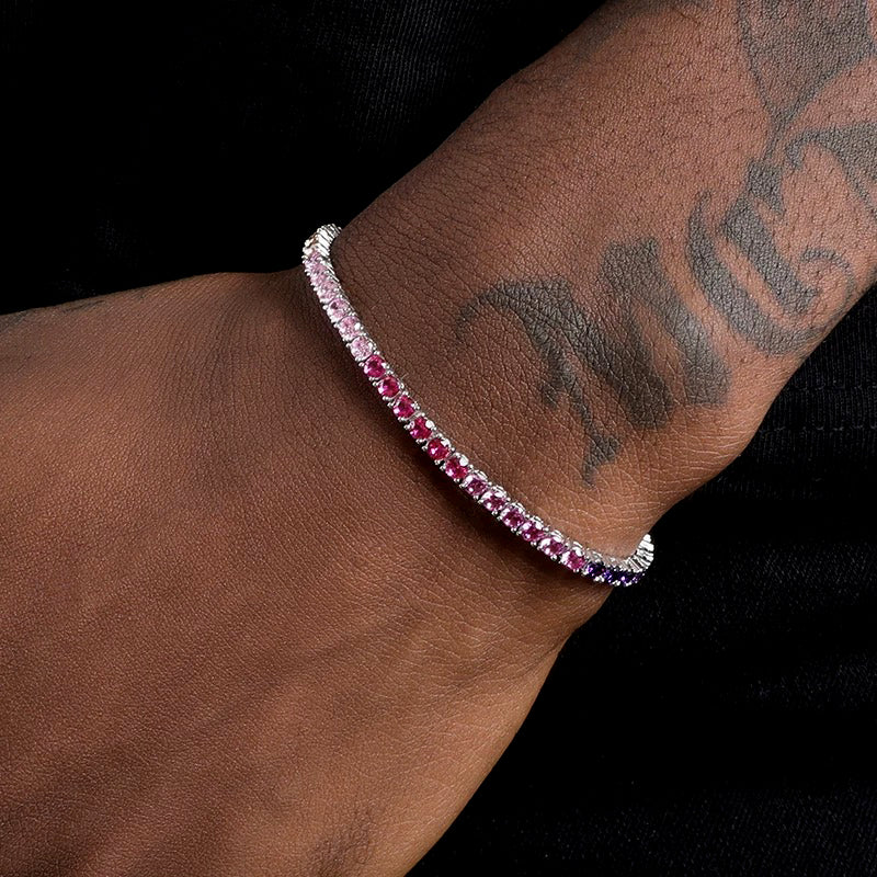 Colorful 3mm Tennis Chain