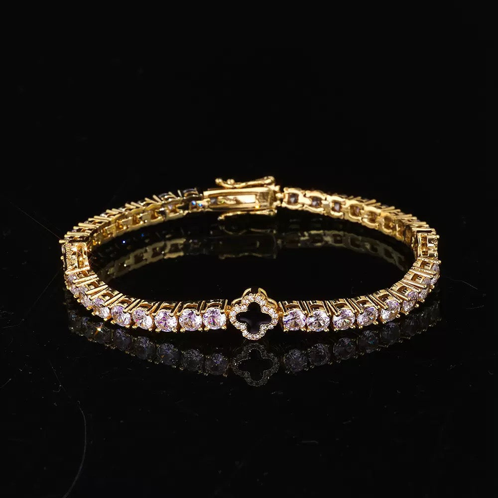 Four-Leaf Clover Tennis Chain