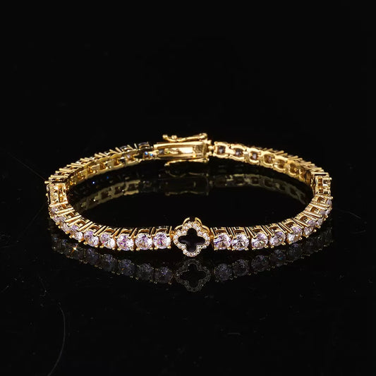 Four-Leaf Clover Tennis Chain