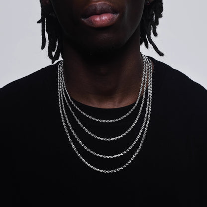 Vintage Titanium Steel Twist Chain