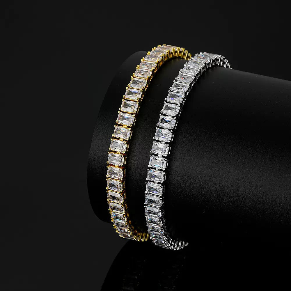 Emerald Cut Diamond Bracelet