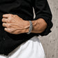 Sterling Silver Engraved Cuban Bracelet
