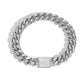 Electroplated 18K Gold Diamond Cuban Bracelet