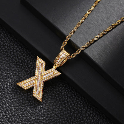 English Letter Pendant Necklace