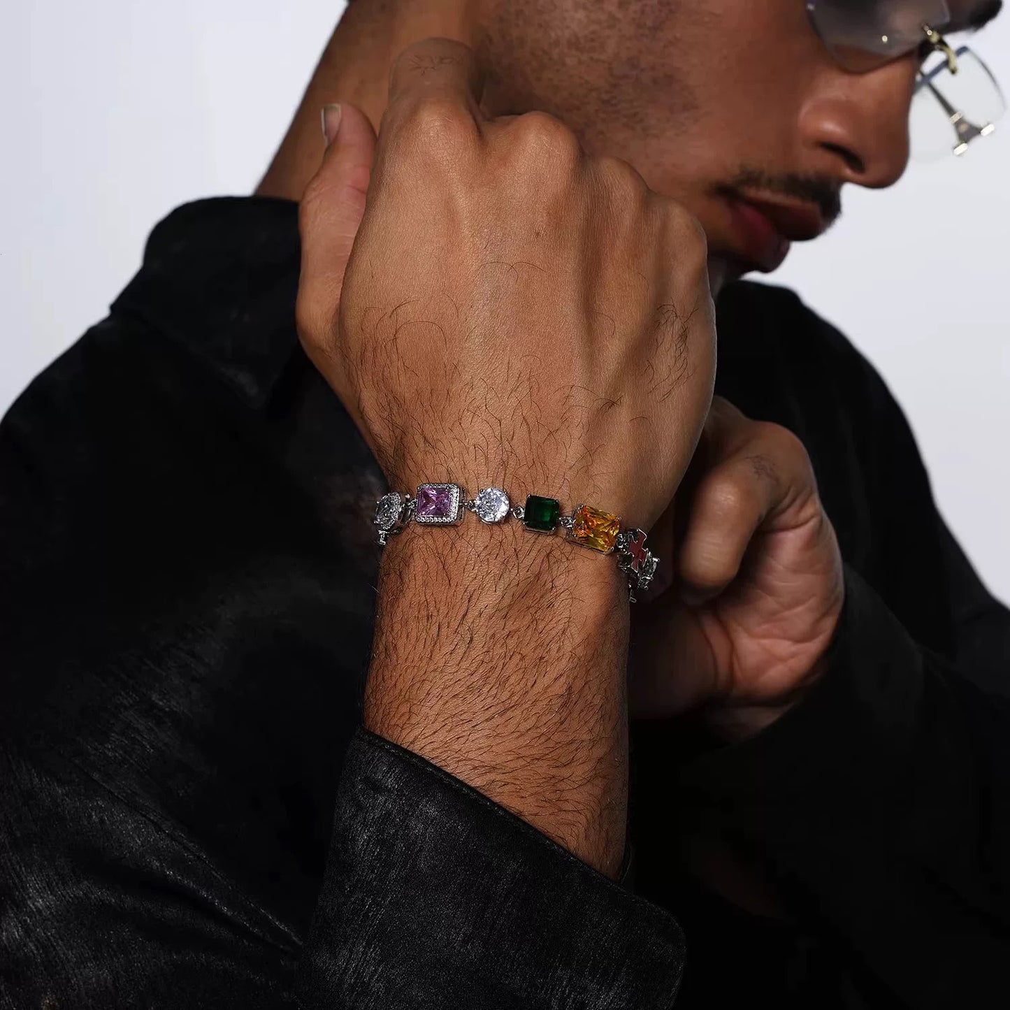 Dopamine Colored Zircon Bracelet