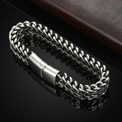 Double Square Cuban Bracelet