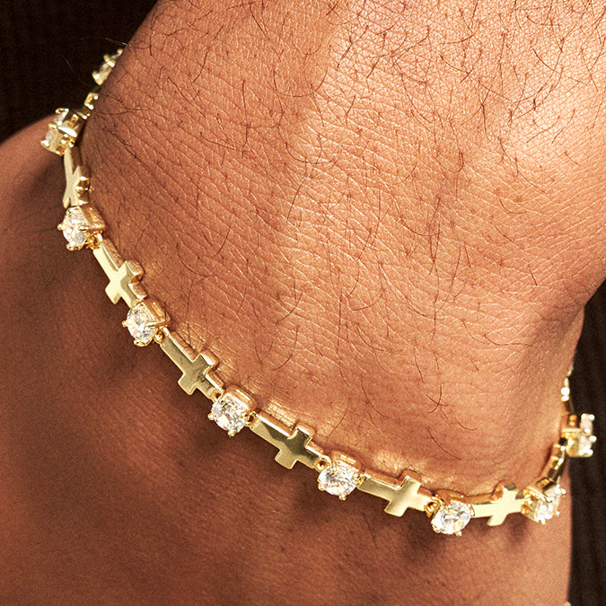Cross Zircon Bracelet