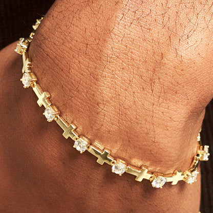 Cross Zircon Bracelet