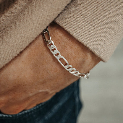 Sterling Silver Figaro Bracelet