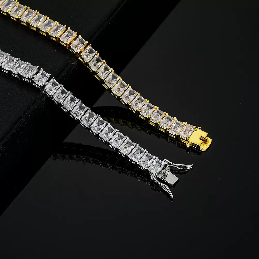 Emerald Cut Diamond Bracelet