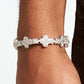 Cross Flower Hip Hop Zircon Bracelet