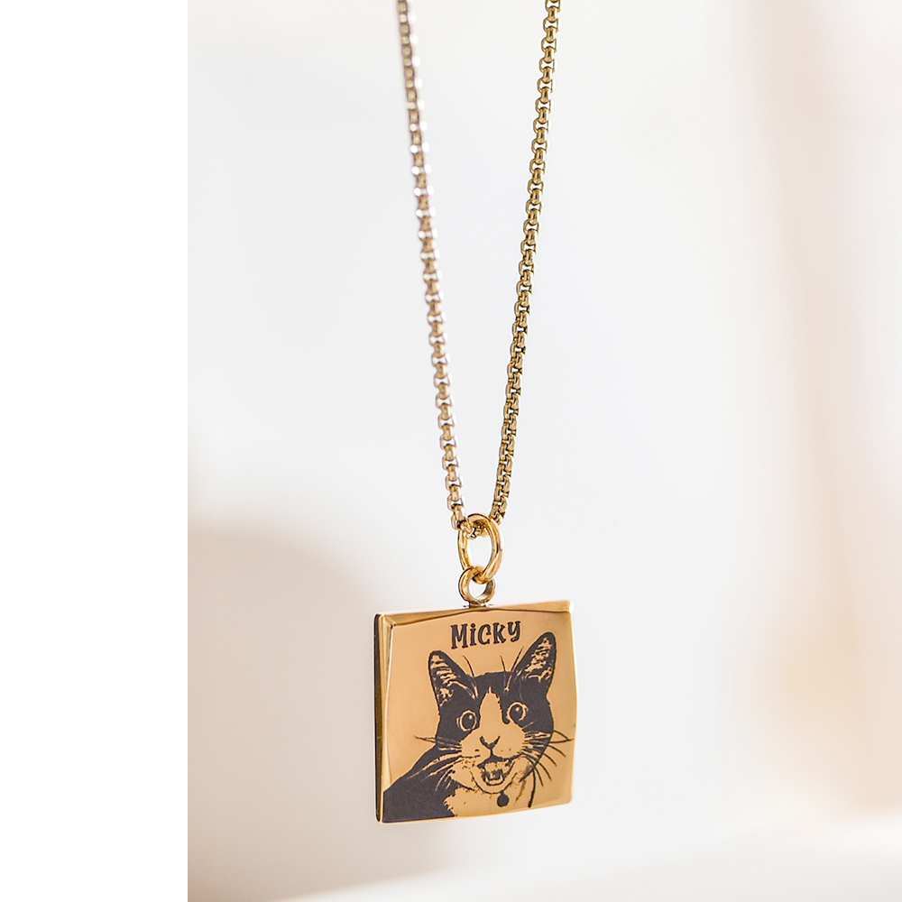 【Customized】Pet Photo Necklace Souvenir