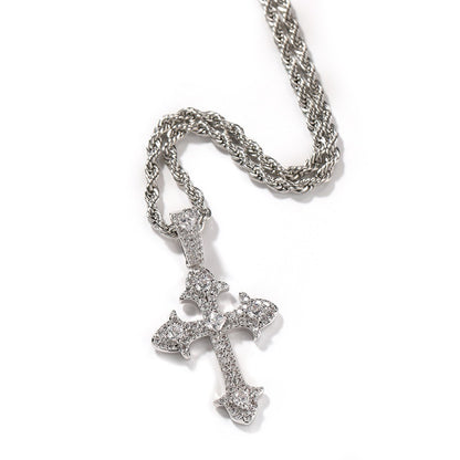 Luxury Cross Necklace With Full Diamonds