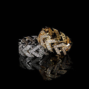 V-Shaped Arrow Zircon Ring