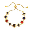 Hip-Hop Zircon Bracelet - Gold