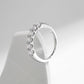 Sterling Silver Moissanite Luxury Ring