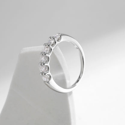 Sterling Silver Moissanite Luxury Ring