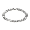 Sterling Silver Figaro Bracelet - Silver