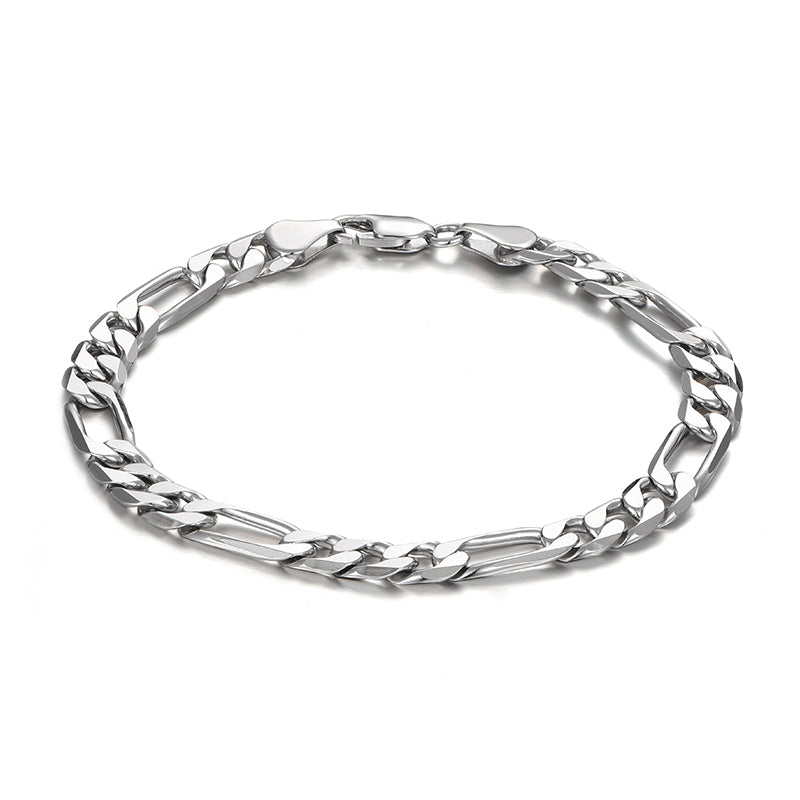 Sterling Silver Figaro Bracelet