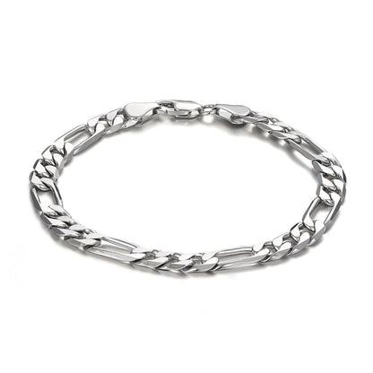 Sterling Silver Figaro Bracelet