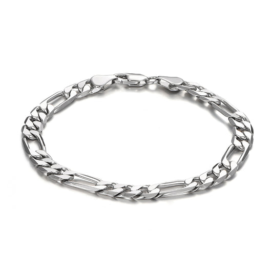Sterling Silver Figaro Bracelet