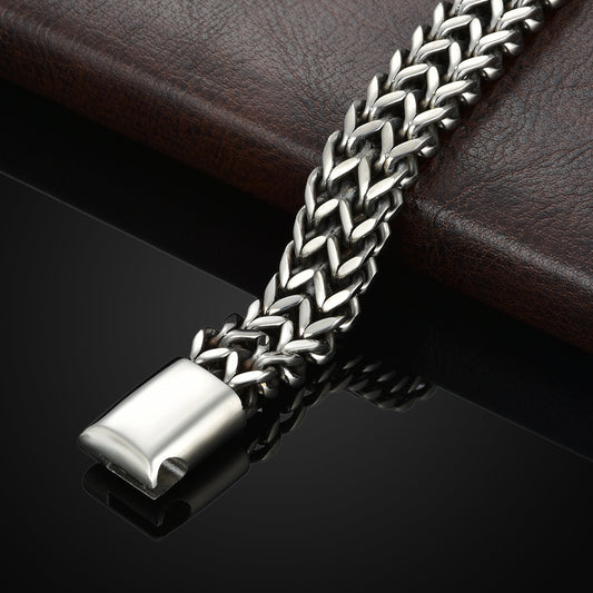Double Square Cuban Bracelet