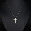 Cross Diamond Necklace - Gold