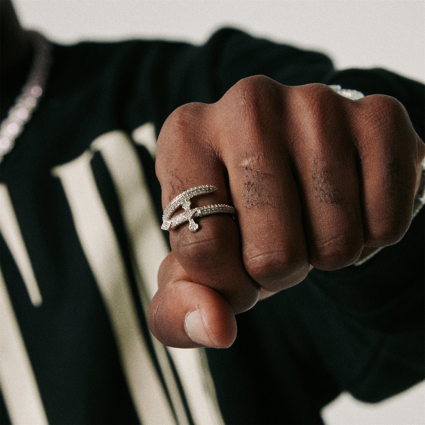 Sword Of Justice Diamond Ring