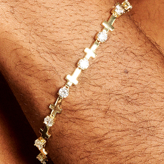 Cross Zircon Bracelet