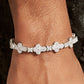 Cross Flower Hip Hop Zircon Bracelet