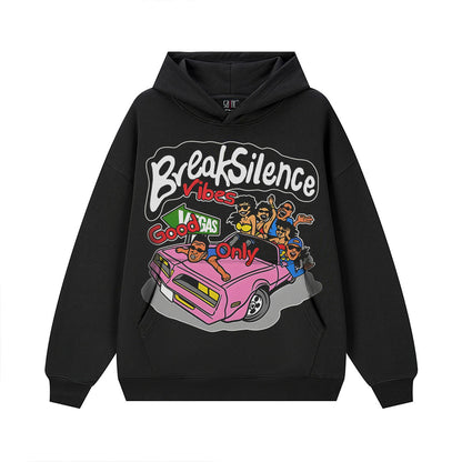 Heavy Street Hip-Hop Print Sweatshirt