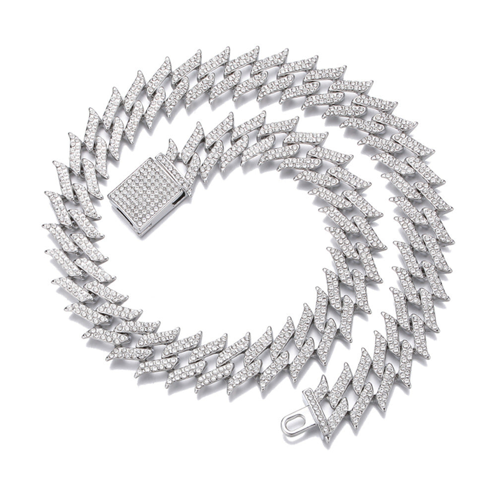 Pointed Diamond Cuban Chain