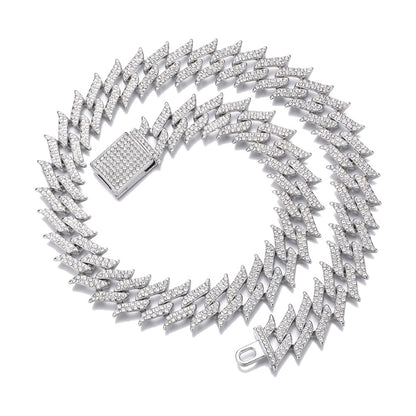 Pointed Diamond Cuban Chain
