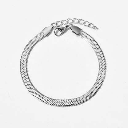 Flat Snake Bone Bracelet
