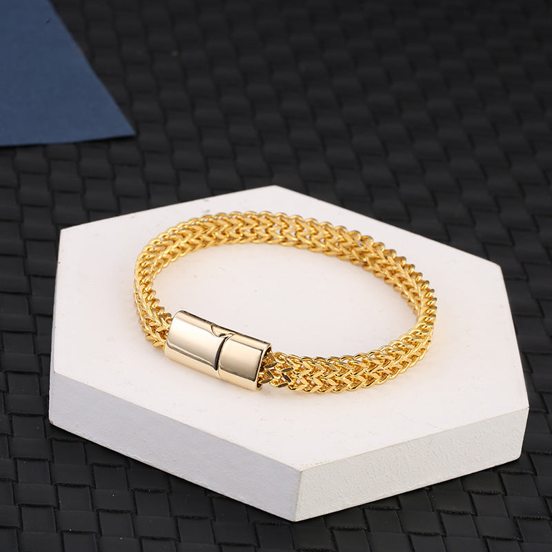 Double Square Cuban Bracelet