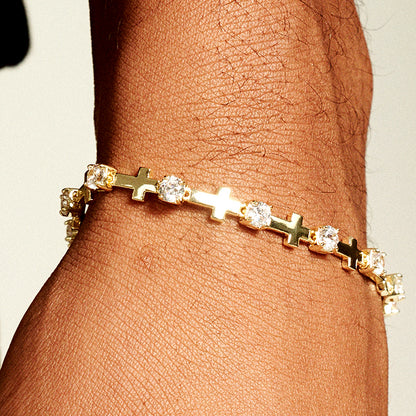 Cross Zircon Bracelet