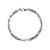 Titanium Steel Pig Nose Bracelet - Silver