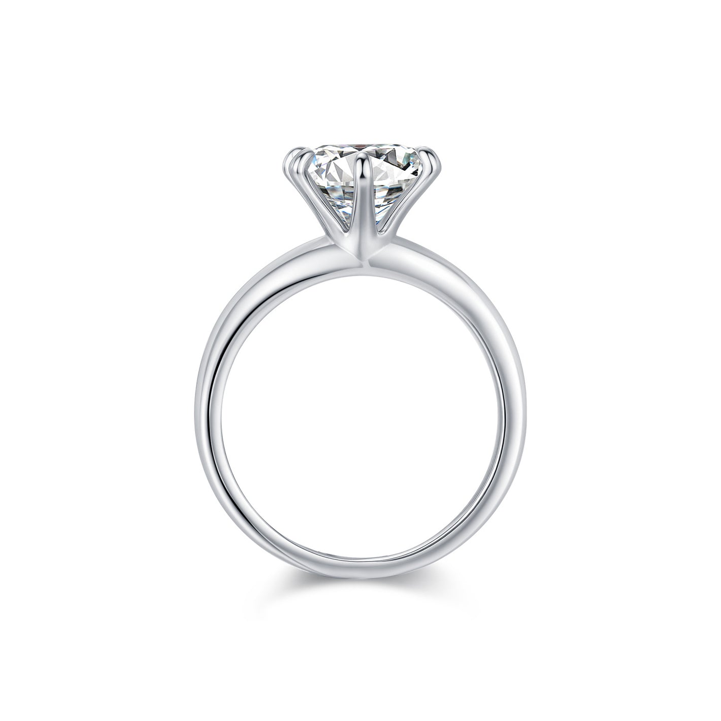 2 Carat Sterling Silver Moissanite Ring