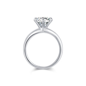 2 Carat Sterling Silver Moissanite Ring
