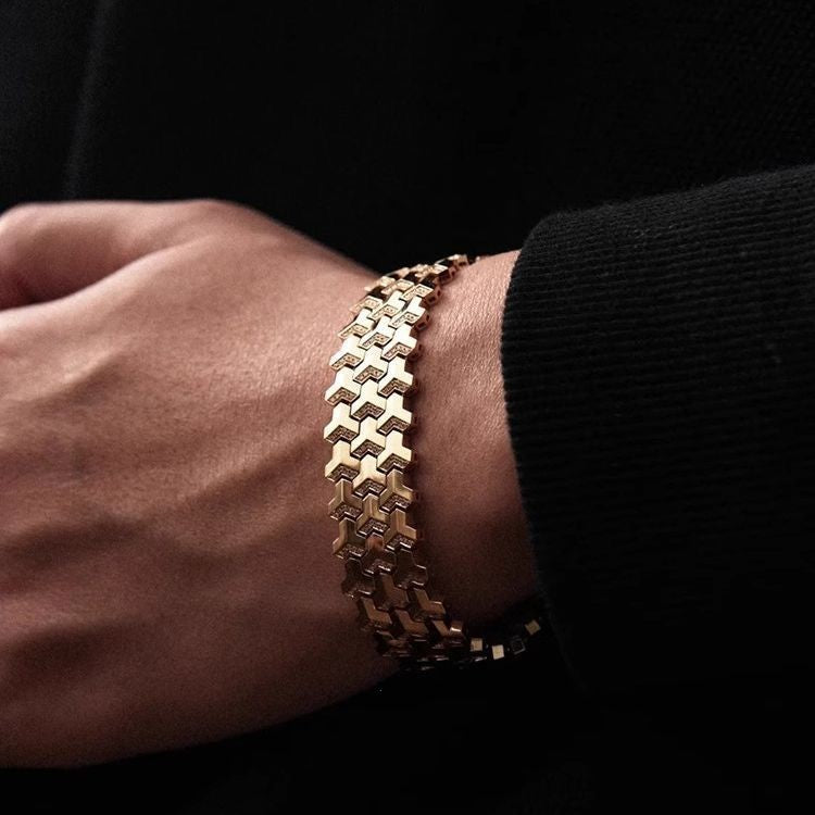 Sterling Silver Armor Bracelet