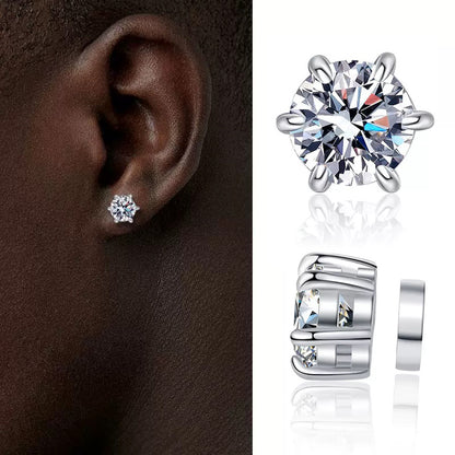 5A Zircon/D Color Moissanite Magnetic Earrings