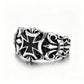 Vintage Open Silver Cross Ring