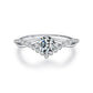 Crown Sterling Silver Moissanite Ring