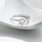 Classic 1 Carat Sterling Silver Moissanite Ring