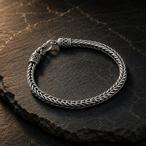 Vintage Scroll Sterling Silver Bracelet